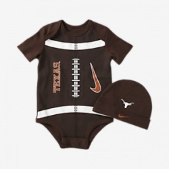 NWT Nike Texas Longhorn Two-Piece Infant Bodysuit w/Hat - Picture 1 of 1